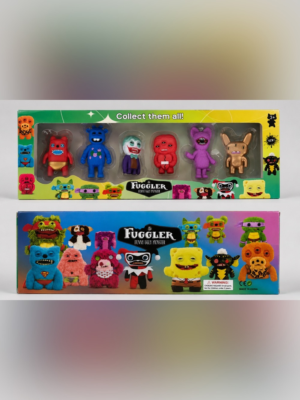 Fuggler Funny Ugly Monster 6-Pack Figure Set – Brand New Sealed Toy Collection